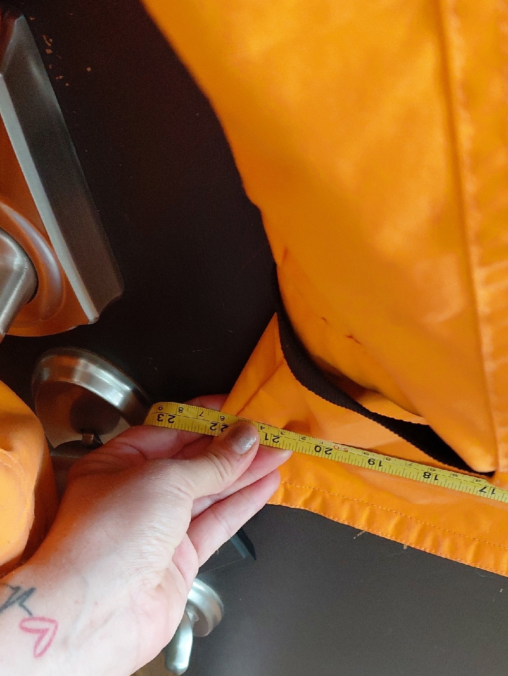 Vintage Obermeyer Bright Orange Ski Jacket | 80s 90s Colorblock Retro Snow Coat - Picture 10 of 10